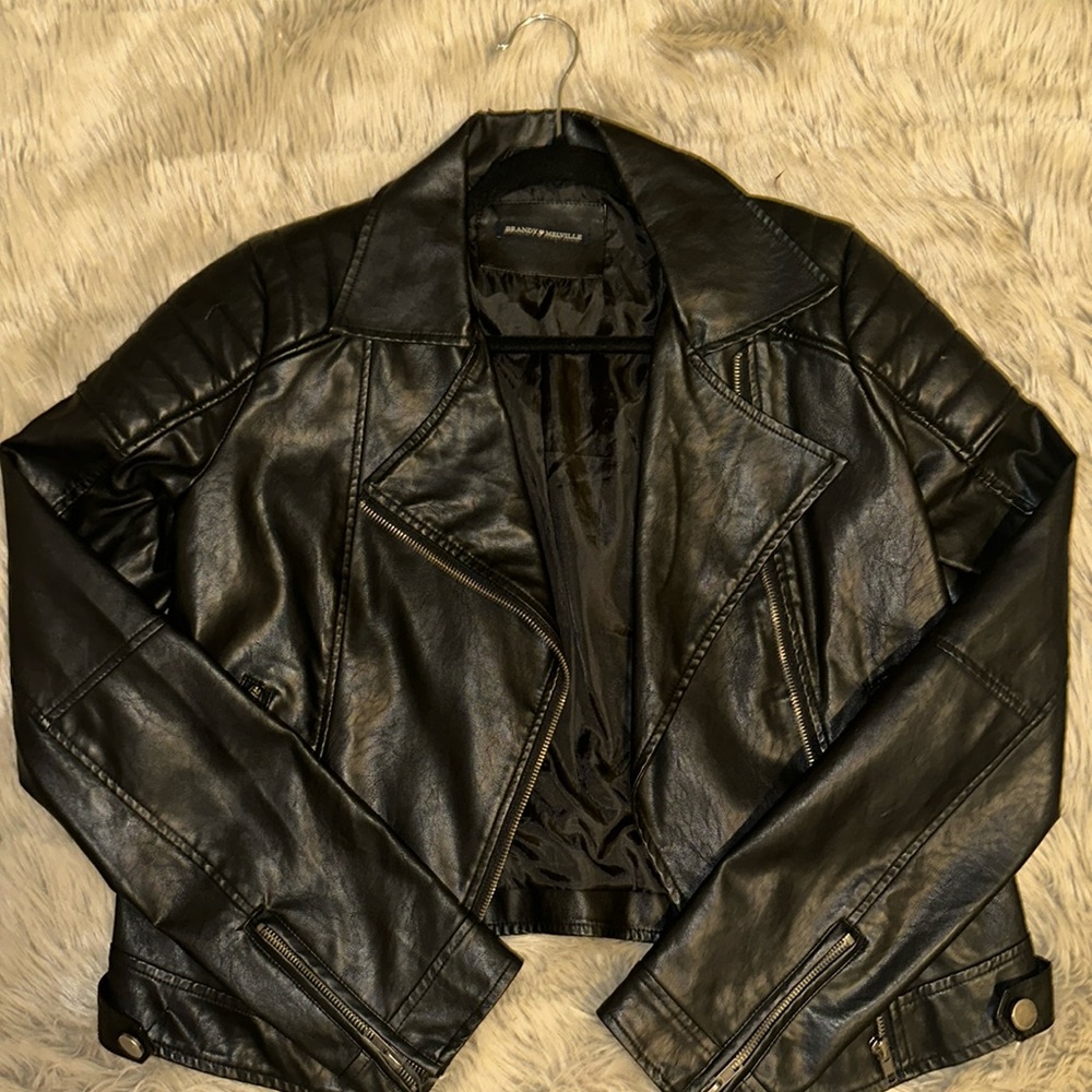 Brandy Melville Leather Jacket Size S/M